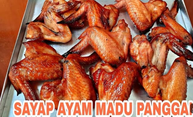 Sayap Ayam Bakar Madu Panggang
