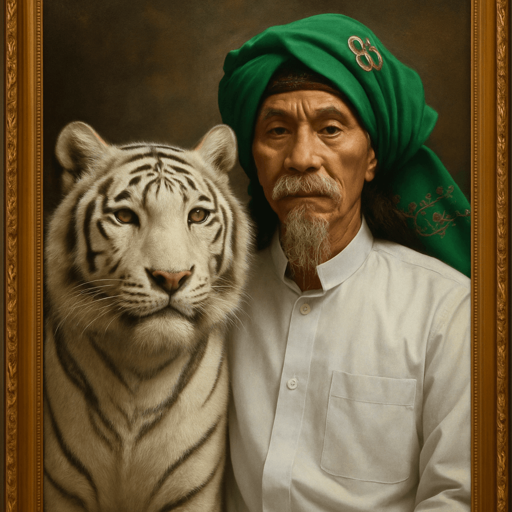Lukisan Abuya Mama Ghufron Al Bantani - Karya Seni Unik